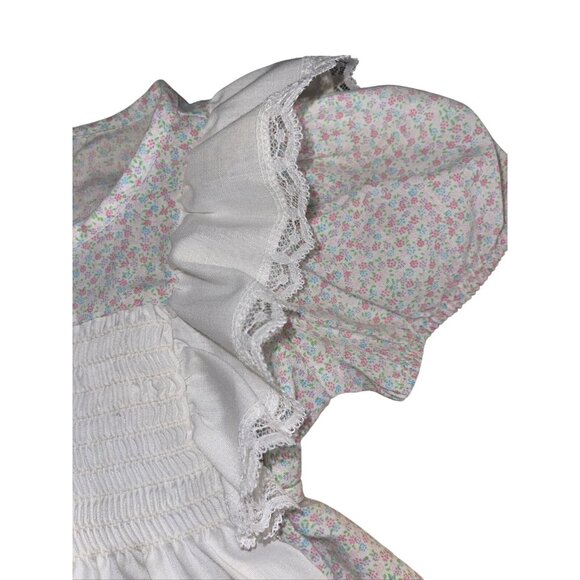 Evy Of California Vintage Girls USA Made Lace Dress T-2 Flower Dress Big Doll - Picture 11 of 16